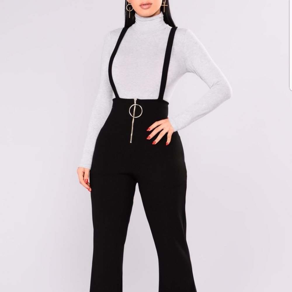 Fashion Nova Suspender Jumpsuit